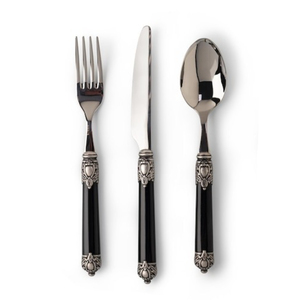 Juegos de Cubiertos de Metal de diseño atractivo chapados en oro de acero inoxidable con mango de resina personalizados al por mayor de calidad Superior - Product Image 6