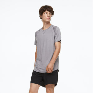 เสื้อกีฬาผู้ชายเสื้อยืดคอกลมแขนสั้นแห้งเร็วเสื้อยืดลำลอง100% คุณภาพสูงสำหรับฤดูร้อน - Product Image 3