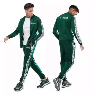 GAF Vente en gros Survêtement de gym vierge grande taille pour hommes en polyester Ensemble de jogging avec logo personnalisé extensible de haute qualité - Product Image 3
