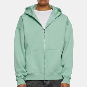 Sudadera con Capucha y Cremallera Vintage, Bordado Personalizado al por Mayor, Estilo Urbano, Alta Calidad, Tallas Grandes Disponibles - Product Image 5