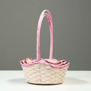 Cesta de regalo de bambú sostenible a granel cestas naturales de alta calidad para regalos fabricados en la fábrica de Vietnam - Product Image 6