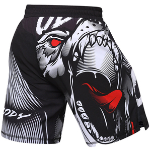 La mejor calidad Nuevos diseños 2024 A bajo precio Pantalones cortos MMA Durable y cómodo MMA Diseños cortos personalizados y logotipo corto OEM - Product Image 2