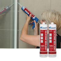 Excellent mastic silicone neutre GP pour intérieur et extérieur, fenêtres et portes, RTV pour l'étanchéité, colle adhésive 300ML pour salle de bain, emballage individuel