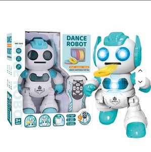 2025 New Trend B/O Toys Educational Intelligent Programmable Flying Disc RC Robot ABS Plastic Remote Control Lights Music for - Product Image 1