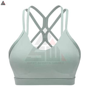 Soutien-gorge de sport respirant pour femmes, best-seller, logo personnalisé de haute qualité, soutien moyen, yoga - Product Image 5