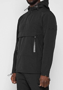 Costume de jogging personnalisé de haute qualité pour hommes coupe-vent imperméable en nylon surdimensionné avec fermeture à glissière lavage à l'acide survêtements en polaire - Product Image 6