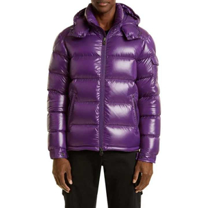 Unisex Winter Puffer <b>Jacket</b> Waterproof Windproof Hooded Quick Dry <b>Fleece</b> <b>Lining</b> Front Customizable High Quality Coat - Product Image 1