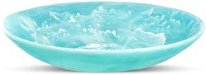 Bol et plat de service en résine écologique de couleur personnalisée artisanale - Vaisselle de fête, passe au lave-vaisselle - Product Image 4