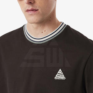 T-shirt simple uni à manches courtes respirant pour homme fabriqué au Pakistan 2025 de qualité supérieure - Product Image 2