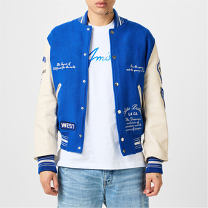 Veste d'université streetwear à la mode pour homme vente en gros veste de baseball brodée personnalisée pour homme fabricant OEM ODM - Product Image 3