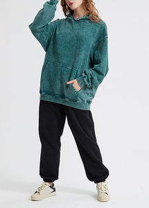 Custom Sunfaded Faded Zip up Sudadera con capucha con cremallera, Hombres Boxy Oversized Zip up Hoodie,Streetwear Acid Wash Distressed Zip up - Product Image 3