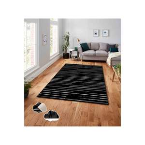 Alfombra antideslizante a rayas con estampado Digital 3D, alfombra rectangular de felpa de poliéster Jacquard hecha a mano para pasillo para sala de estar grande - Product Image 1