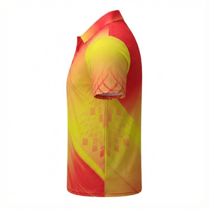 Camisa Casual Negra Sólida al por Mayor, 100% Poliéster, Transpirable, de Secado Rápido, Tejido Jersey, Impresión Digital Totalmente Personalizada para Camisa - Product Image 6