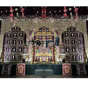 แผงฉากหลังเลเซอร์คัทสวยงาม ตกแต่งด้วยแผงสแตนเลสสีทอง ตัดด้วยเลเซอร์ กำลังเป็นที่นิยมสำหรับงานต้อนรับยามค่ำคืน งานเลเซอร์คัท ฟลอริด้า - Product Image 4