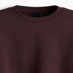 Sweat-shirt classique pour homme, col rond, couleur unie, en molleton français, vintage, délavé, épais, logo personnalisé, sweat-shirts streetwear, surdimensionné - Product Image 4