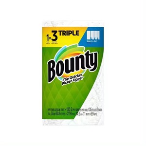 Venta caliente de toallas de papel Bountys tamaño auténtico de 2 capas blanco 8 rollos dobles | 20 rollos regulares a precio de fábrica