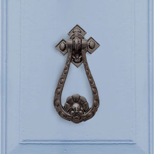 Charmante porte extérieure heurtoir lapin tirant la carotte Design brillant marron Antique ombre porte extracteur sonnerie heurtoir pour la maison hôtel - Product Image 6