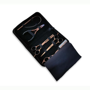 Kit d'outils de beauté pour Salon de coiffure | Pinces en acier inoxydable, aiguilles d'extension de cheveux, ciseaux, étui de rasoir, Logo personnalisé - Product Image 6