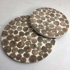 Tabla de quesos de resina de madera de fábrica/tabla de cortar de resina y madera tabla de cortar de madera Decoración de mesa hogar y cocina - Product Image 1