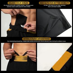 Pantalones Cortos de MMA para Adultos, Color Blanco, Diseño de Sublimación, para Combate de Kickboxing, Grappling, Bjj, Entrenamiento de Artes Marciales - Product Image 5