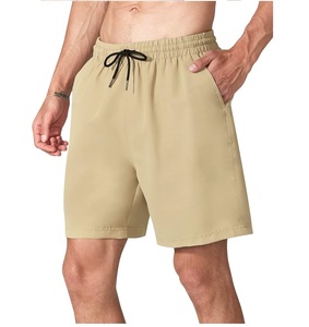 Pantalones cortos casuales de verano de alta calidad para hombres, pantalones sueltos bordados a la moda para correr al aire libre con bolsillos laterales, patrón sólido - Product Image 5