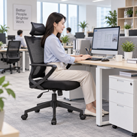 Chaise de bureau de direction de luxe, chaise ergonomique à dossier haut avec un design confortable de qualité supérieure pour les PDG, les managers et les bureaux professionnels