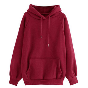 Sweat à capuche en polaire délavé à l'acide pour femmes avec motif solide de décoration de broderie - Product Image 5