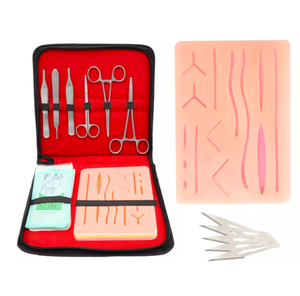 Kit de suture chirurgicale complet de coussinets en silicone durables les mieux notés ensemble de formation pour étudiants en médecine avec outils en acier - Product Image 6