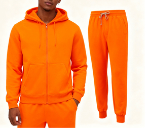 Ensemble de survêtement pour homme de qualité supérieure, jogging et sweat à capuche zippé, coupe ajustée, tissu technique en polaire, vêtements décontractés, idéal pour la salle de sport, prix de gros, survêtement pour homme - Product Image 5