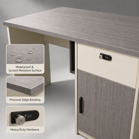 Bureau de direction moderne en bois de 1200 mm avec tiroir verrouillable, table d'ordinateur pour poste de travail commercial