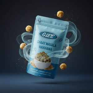 Glee Impex Snack Saludable Crujiente Bajo en Grasa Sin Gluten con Chaat Masala Picante y Makhana Fox Nuts en Bolsa Doypack - Product Image 2