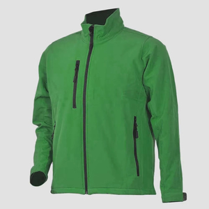 Chaqueta Softshell de invierno de nailon de poliéster 100% de alta calidad para hombre, nuevo diseño, Color sólido, cuello levantado, cierre de cremallera, venta al por mayor, OEM - Product Image 3