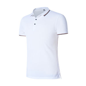 Polos de talla grande para hombre con estampado personalizado, tejido suave con sublimación de tacto de algodón transpirable con logotipo personalizado, diseño liso en blanco - Product Image 1