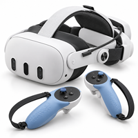 Tali Baterai Pro VR untuk Meta Quest 3S / Quest 3 dengan Penyangga Kepala Pendingin Udara