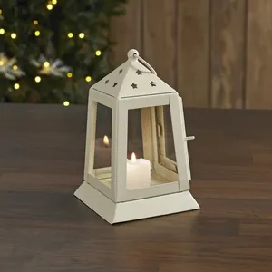 Lanterne suspendue en métal et en verre de taille et de forme personnalisées pour mariage et accessoires de décoration intérieure - Product Image 3