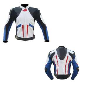 Chaqueta de cuero para montar en moto para hombre - Product Image 3