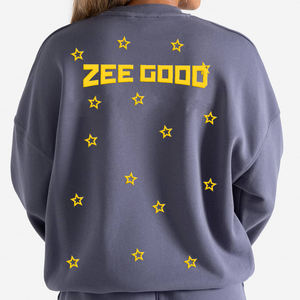 Vente en gros de vêtements pour femmes sweats d'hiver à épaules tombantes couleur décontracté solide sweats à capuche tricotés pour femme - Product Image 2