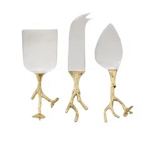 Juego de Cuchillos de Cocina de Acero Inoxidable con Mango de Madera, Cortador de Queso y Cuchillo para Mantequilla - Product Image 3