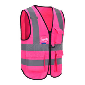 Gilet de sécurité durable à haute visibilité avec impression personnalisée Multi-poches Caractéristique étanche conforme aux normes de classe 2/3 - Product Image 6