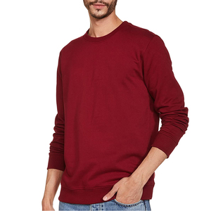 Sweatshirts d'hiver décontractés pour hommes, coupe classique, en coton mélangé, polaire, motif uni, écologiques, respirants, best-sellers - Product Image 5
