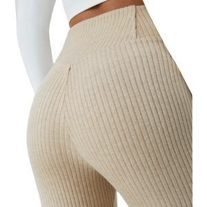 Pantalons de survêtement pour femmes personnalisés, 100% coton, confortables, pantalons cargo évasés avec logo imprimé personnalisé pour femmes - Product Image 5