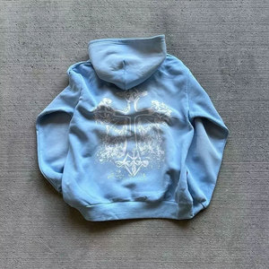 Custom logo <b>Thermal</b> Hoodie Men & <b>Women</b> Sweatshirts Print Oversized USA Size 100% Cotton Screen Printing Hoodies - Product Image 2