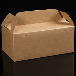 Envasado de comida rápida ecológico: cajas personalizadas para llevar para pollo frito, hamburguesas y patatas fritas, Cubo de papel, caja de pollo frito - Product Image 2