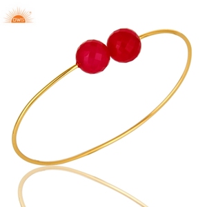 สีชมพู Chalcedony อัญมณีธรรมชาติกำไล925เครื่องประดับเงินผู้ผลิตผู้หญิงกำไลข้อมือของขวัญเครื่องประดับผู้ผลิต - Product Image 4