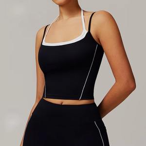 Débardeur de musculation pour femmes en gros personnalisé, dos nu, vêtements de sport de fitness, veste de sport respirante, haut de yoga - Product Image 4