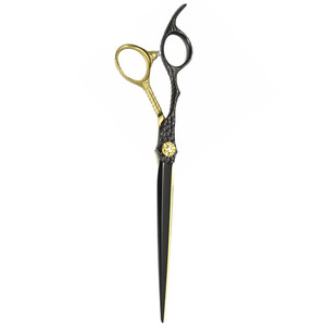 Professional Pet Grooming <b>Scissor</b> Gold and Black Color German Stainless Steel Animal <b>Dog</b> Hair Cutting Grooming <b>Scissor</b> - Product Image 5