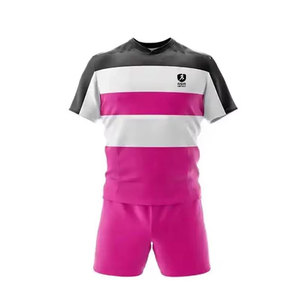 Uniforme Oficial de Rugby para Hombre, Conjunto Ligero de Tela Resistente, Camiseta de Manga Corta y Pantalones Cortos a Juego para Partidos al Aire Libre - Product Image 1