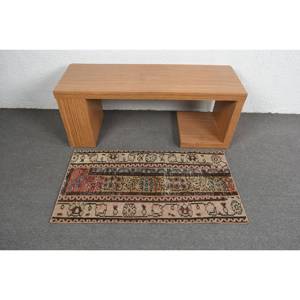 พรมขนสัตว์สไตล์ตุรกีทำด้วยมือ3.9ft 2.1ชิ้นแบบคลาสสิกงานเย็บปะสี่เหลี่ยมสำหรับห้องนั่งเล่นห้องนอนห้องโถงห้องโถงน้ำยาง - Product Image 3