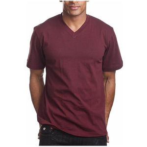 T-shirts à manches courtes pour hommes vente en gros de vêtements d'été de haute qualité pour hommes T-shirts personnalisés à col en V pour hommes - Product Image 2