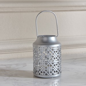 Lanterne de tombe en aluminium avec motif de feuilles Couleurs personnalisées Intérieur et extérieur Décoration de maison et de jardin Design classique éclair - Product Image 1